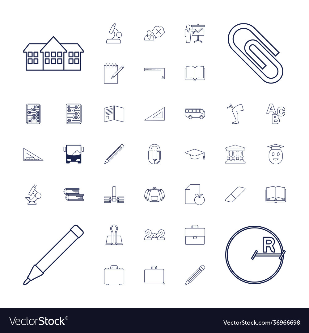 37 school icons