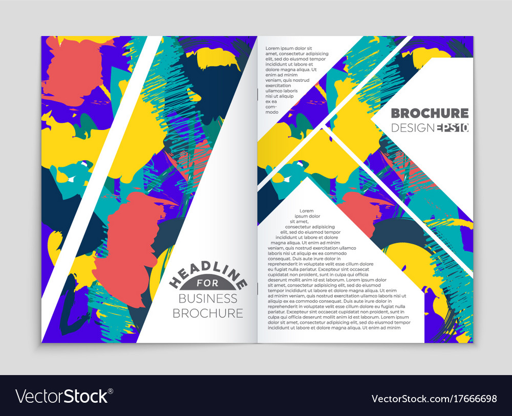 Abstract layout background set for art