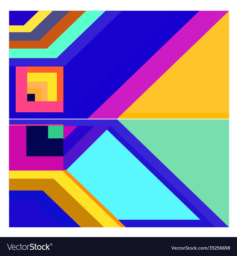 Colorful geometric and curve background pattern Vector Image Colorful geometric and curve background pattern