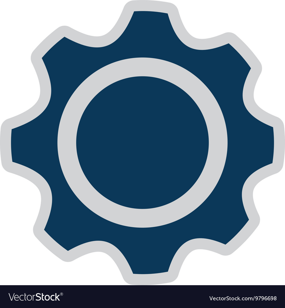 Gears isolated icon design