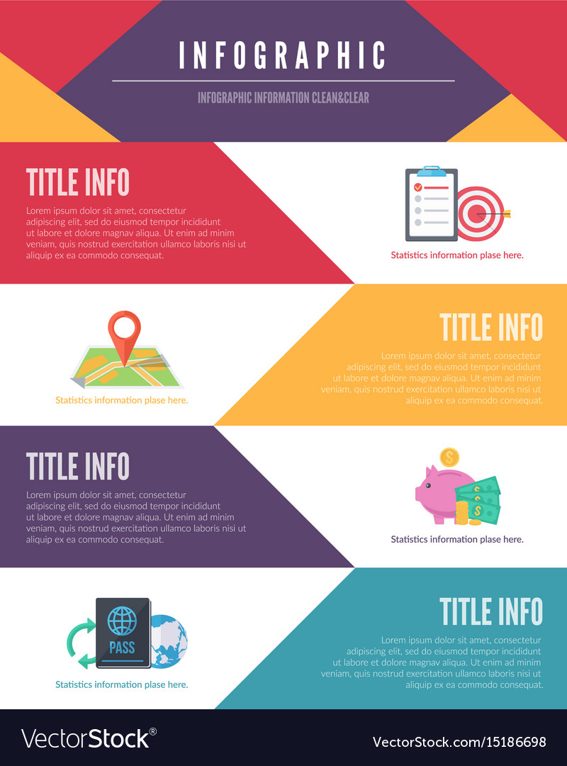 Infographic elements set Royalty Free Vector Image