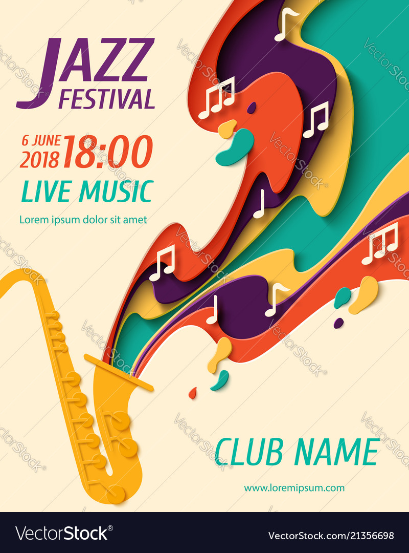 International jazz day background Royalty Free Vector Image