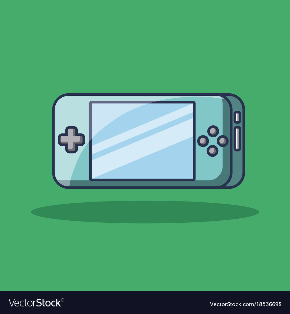 Portable game pad device technology icon