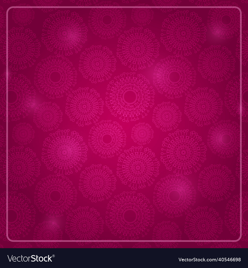 Purple card with round elements and shiny dots