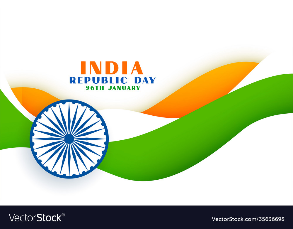 Republic day india background in papercut style