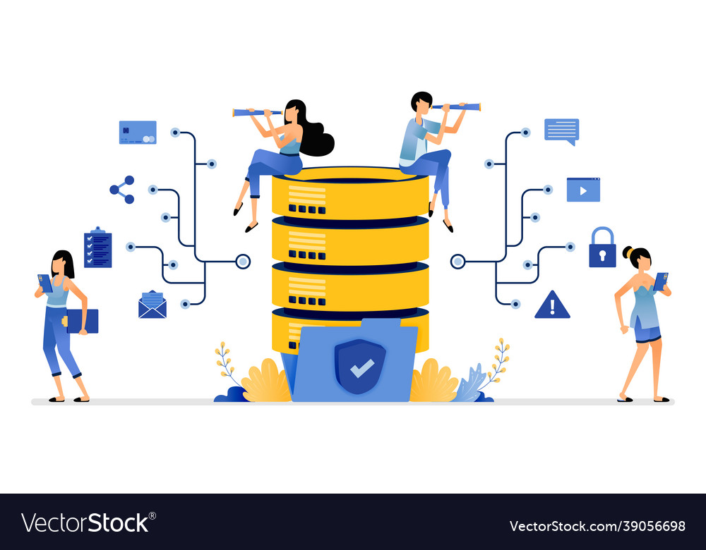 Secure database network communicate and share