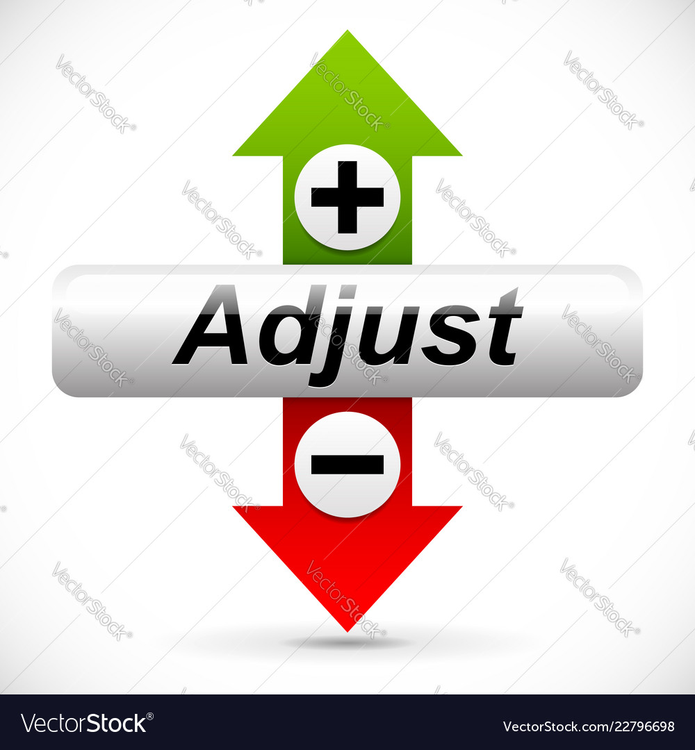 Vertical adjustment adjust up down graphics Vector Image