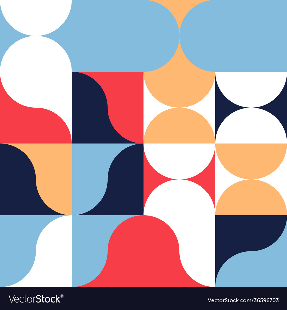 Minimal geometric pattern design vector image Minimal geometric pattern design