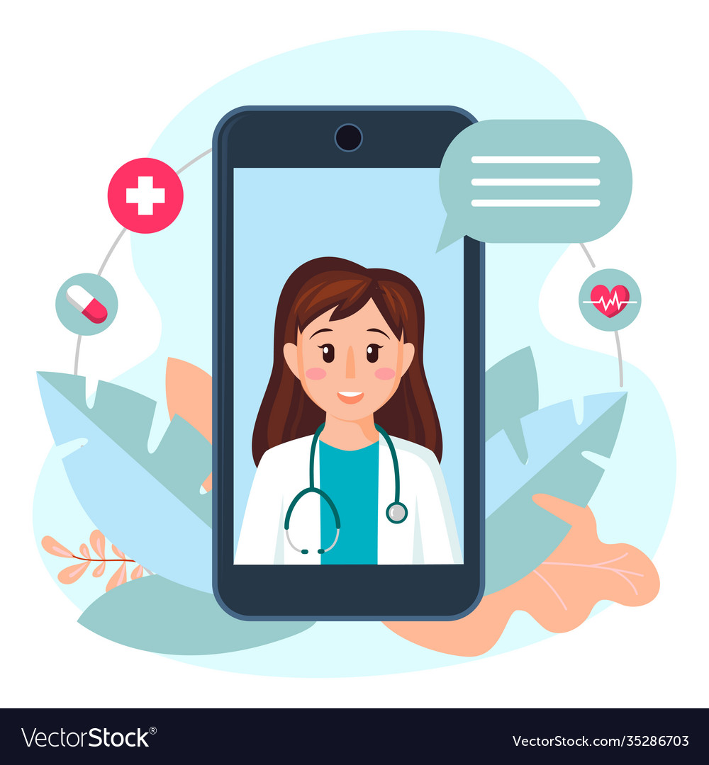 Online medical concept healthcare service doctor