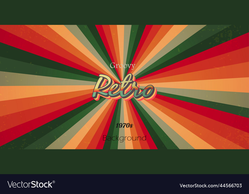 Retro-Stil Hintergrund mit groovy sunburst