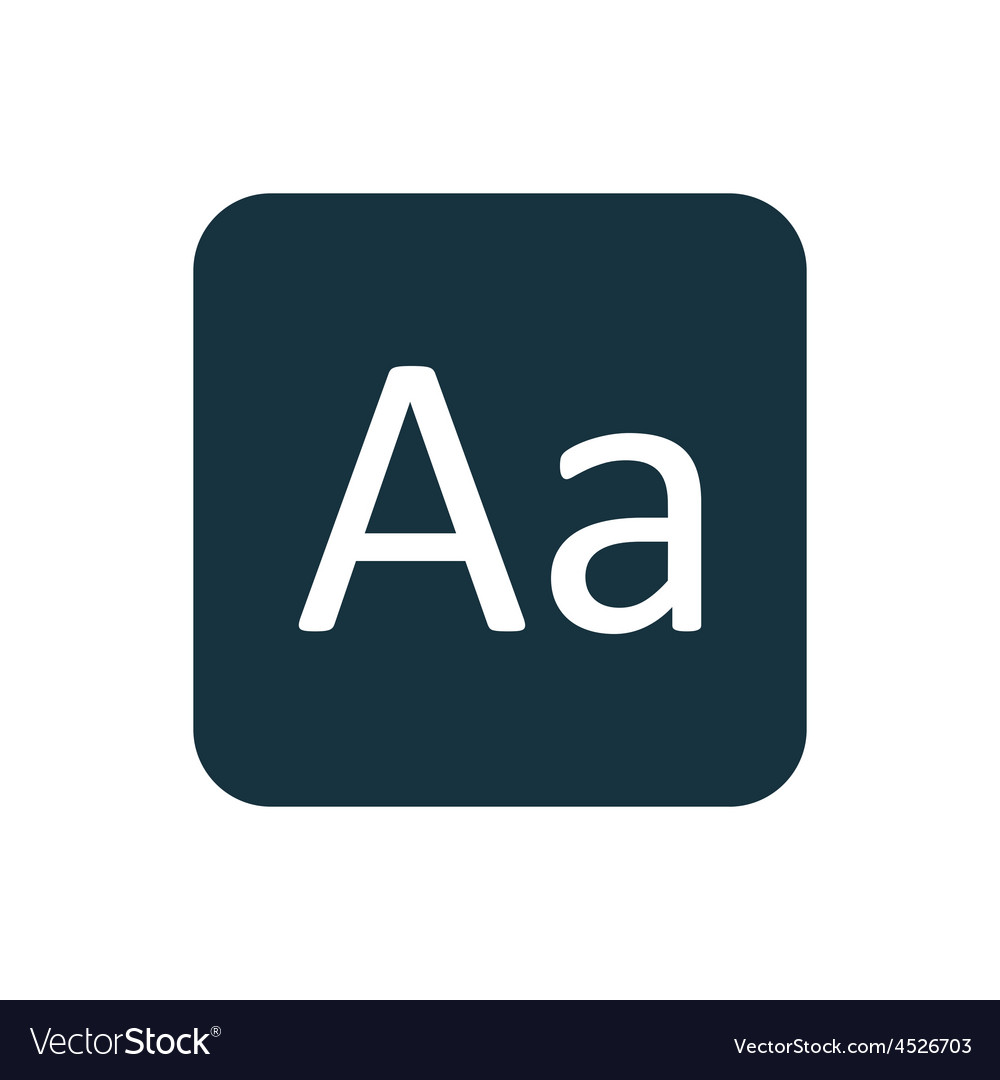 Rounded Square Typography Icon