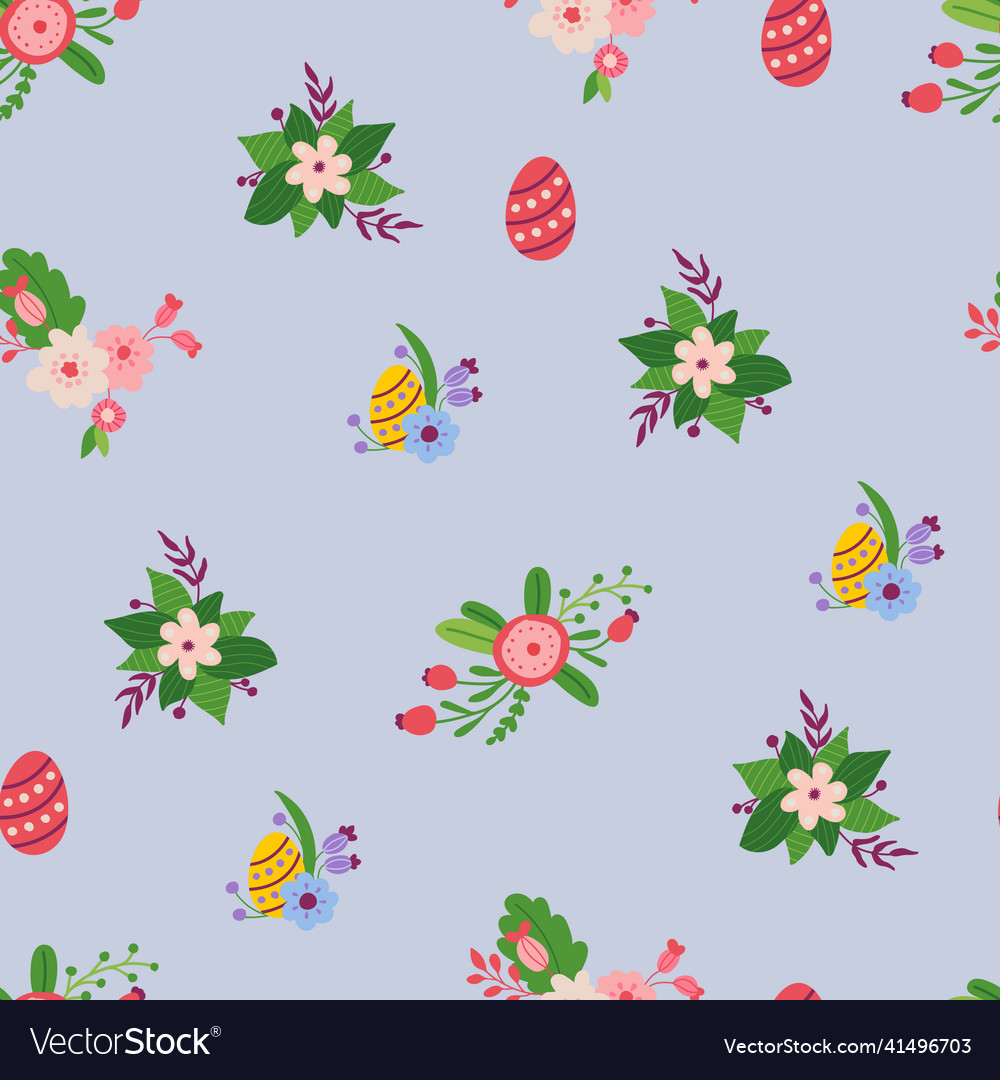 Spring seamless pattern vector image Spring seamless pattern