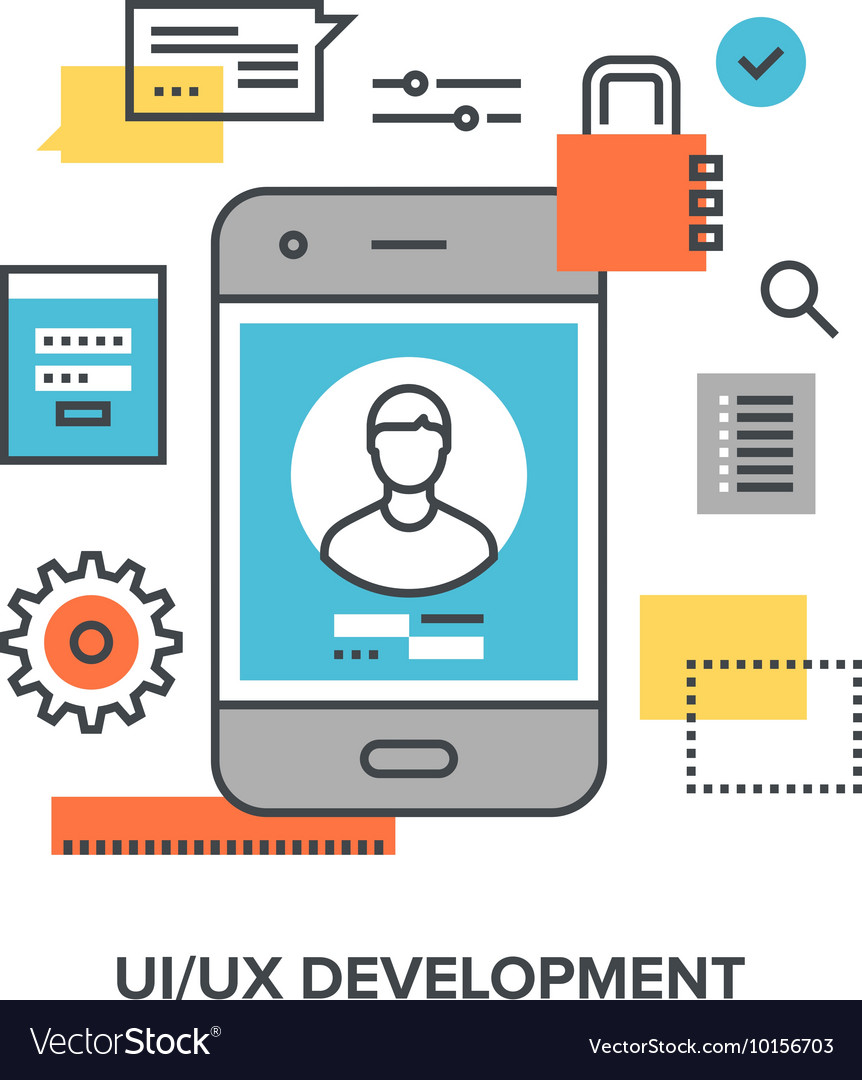 Ui ux development Royalty Free Vector Image - VectorStock