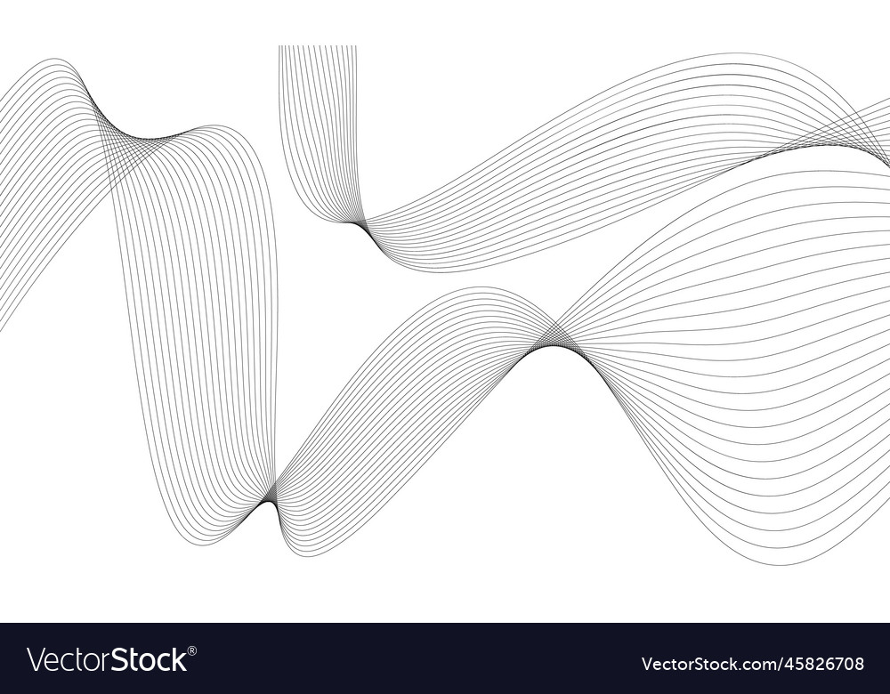 Abstract wave element for design digital