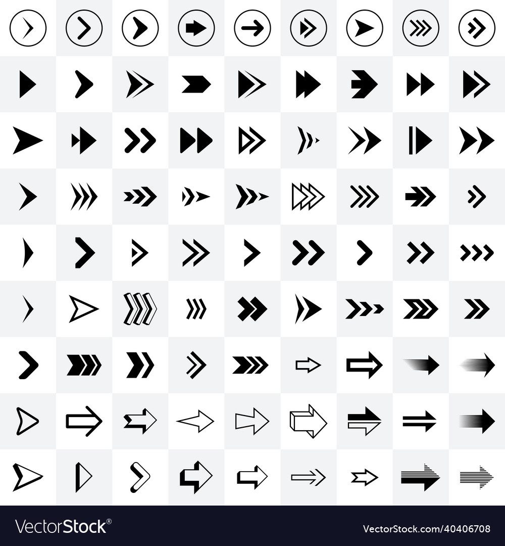 Arrow and cursor icons
