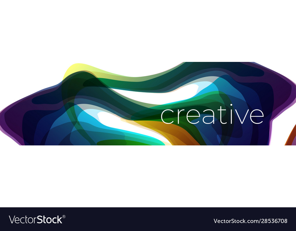 Colorful abstract dynamic fluid shape background