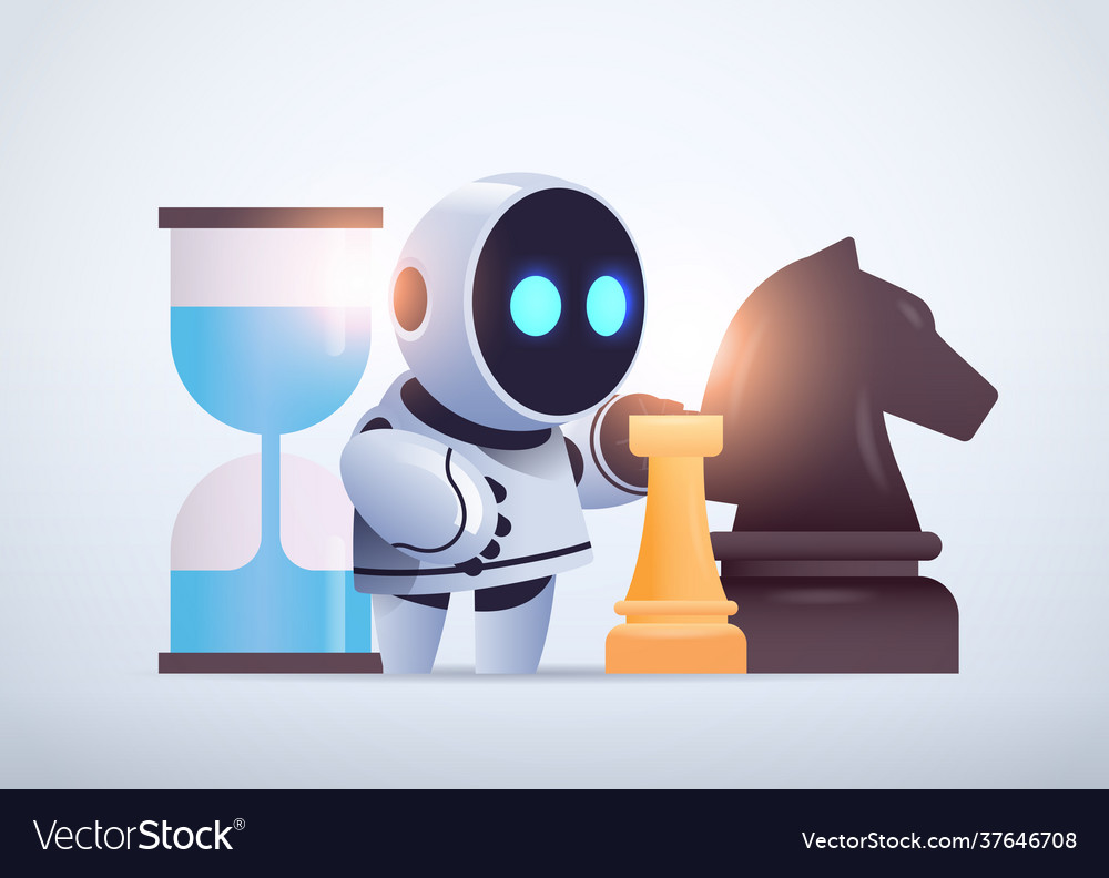 Robot Playing Chess Artificial Intelligence Free Stock Photo