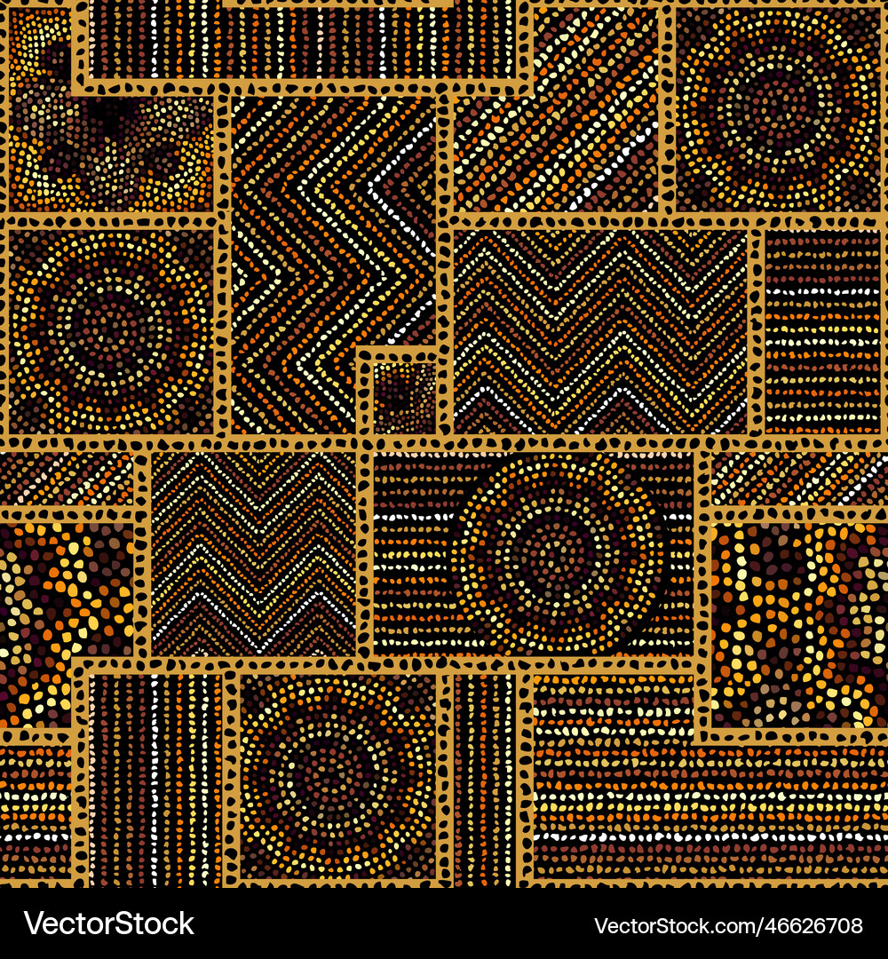 Ethnic Tribal Pattern Seamless Art Image Vector Image