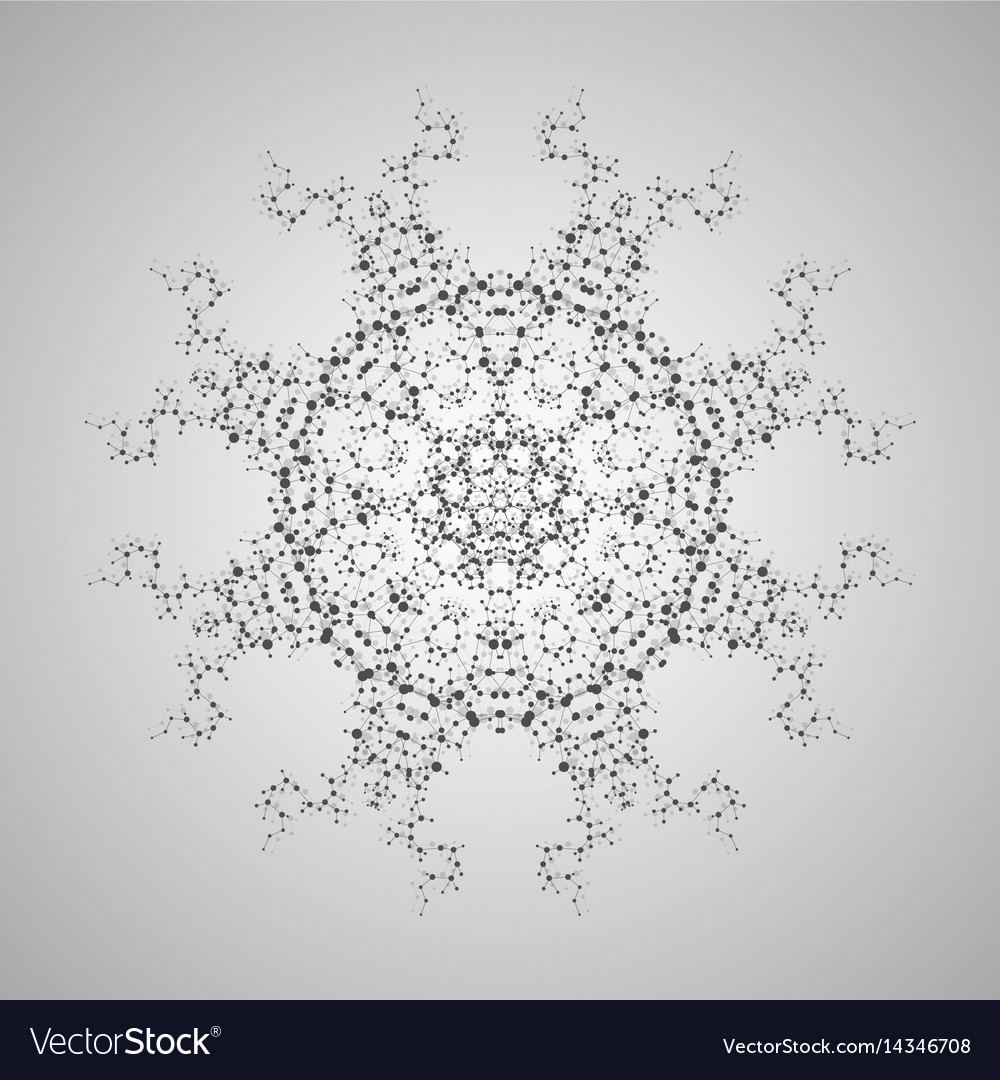 Geometric abstract background with connected line