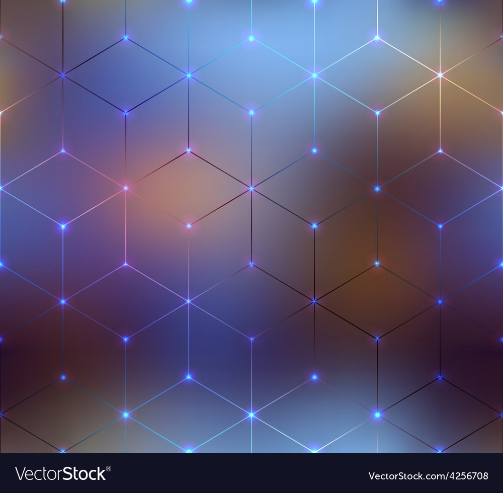 Geometric Cubes Abstract Pattern