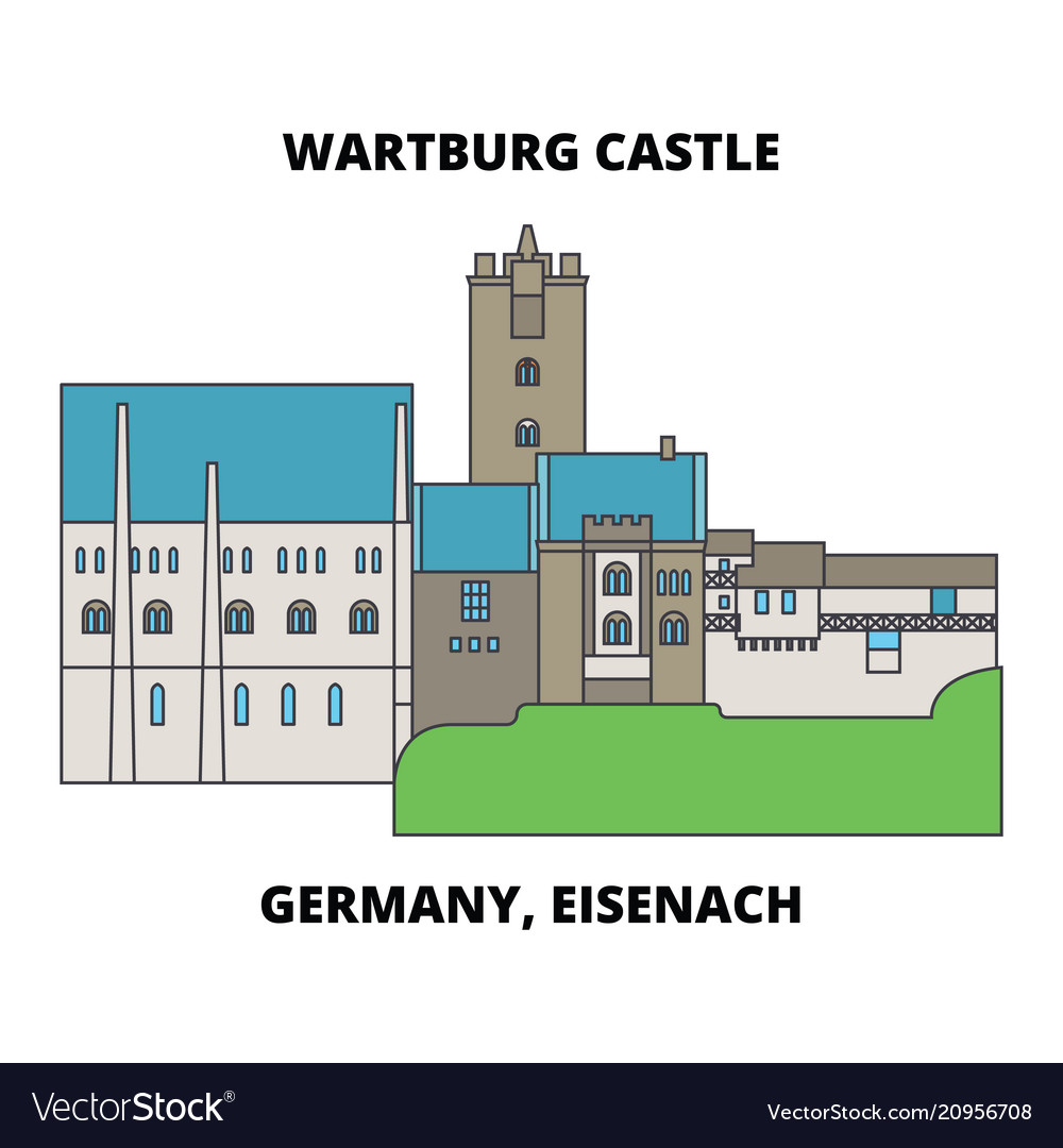 Germany eisenach wartburg castle line ico