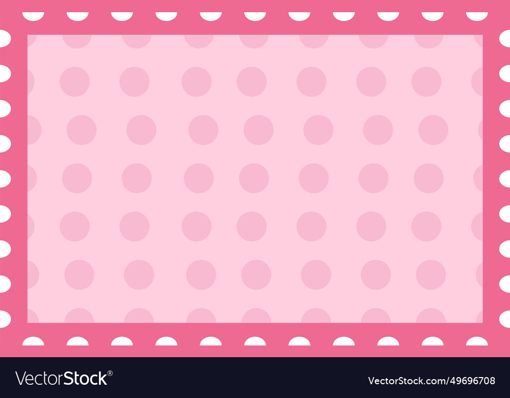 Postage stamp dotted frame Royalty Free Vector Image