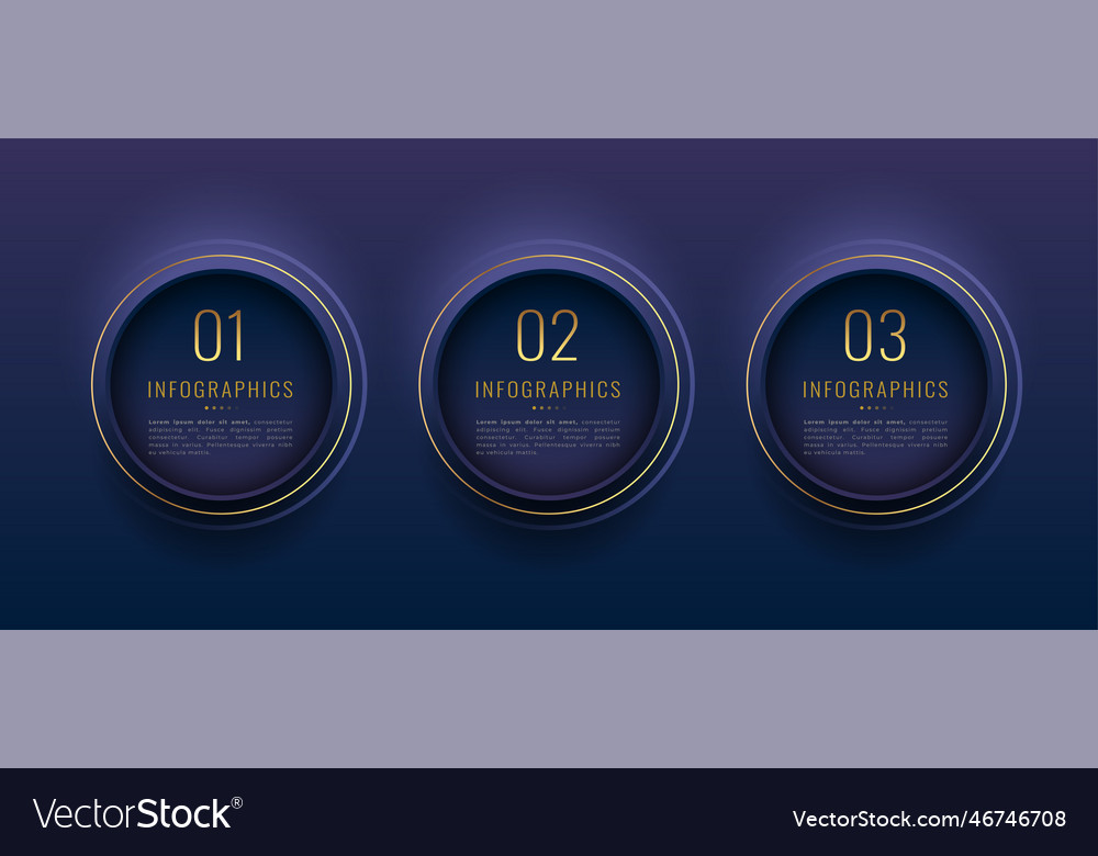 Present your business data in style with 3 step