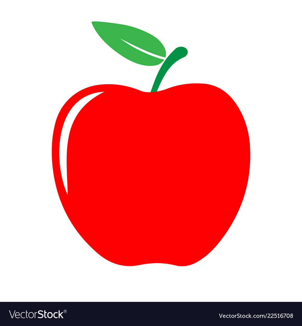 Download Red apple icon Royalty Free Vector Image - VectorStock