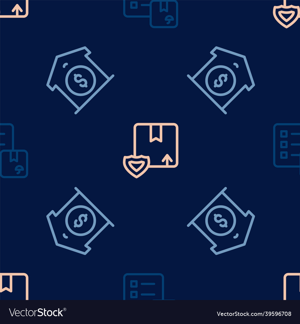 Set line verification of delivery list warehouse vector image Set line verification of delivery list warehouse