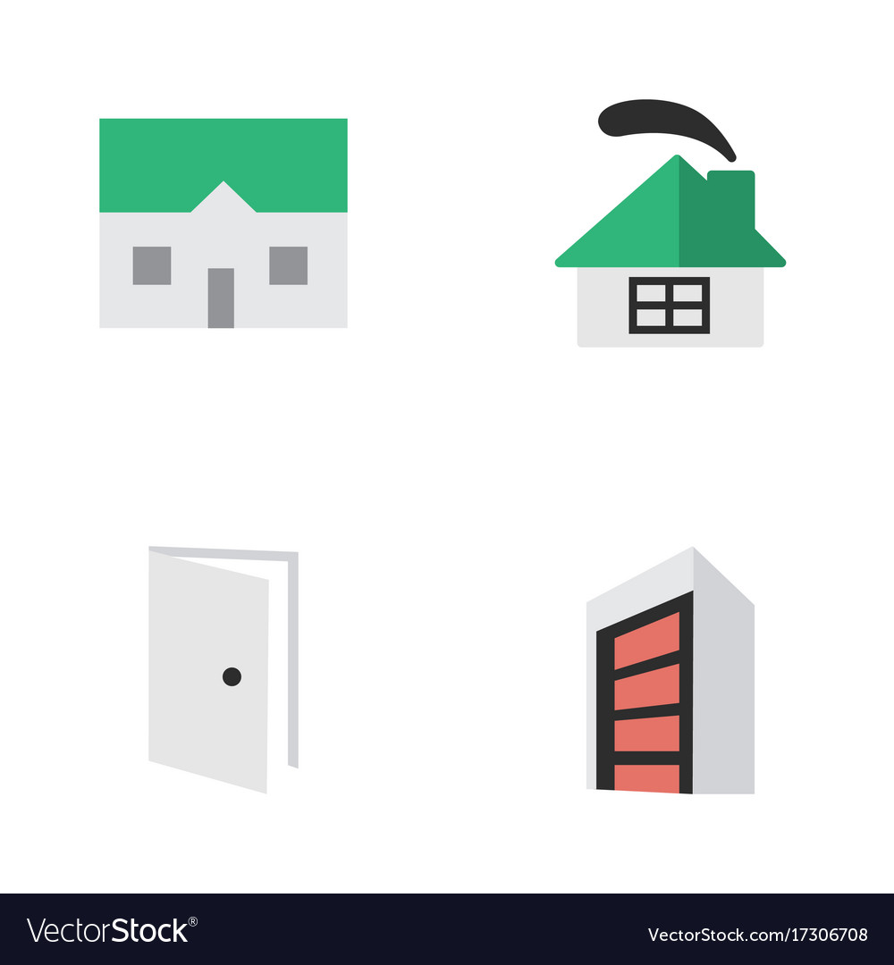 Set of simple real icons