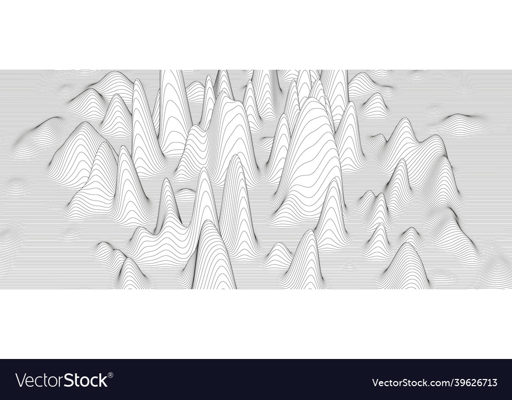 Abstract background with distorted line shapes vector image Abstract background with distorted line shapes