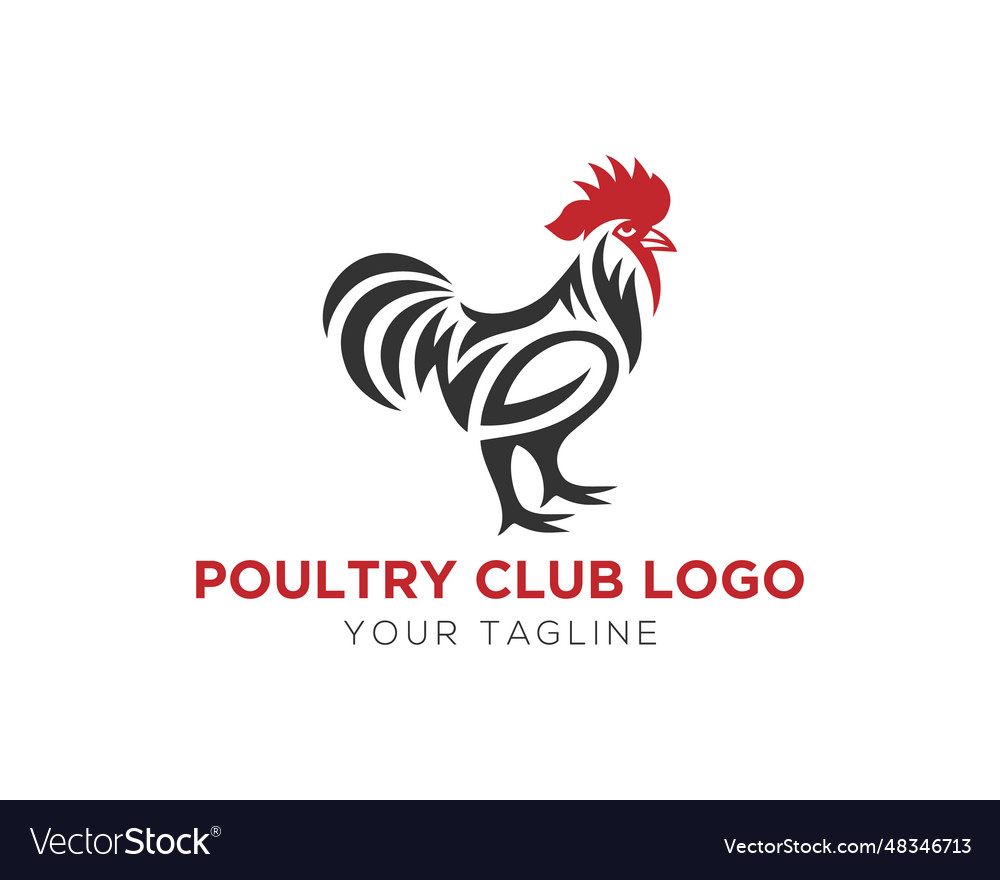 Erstaunliches Huhn Geflügel Hahn Logo