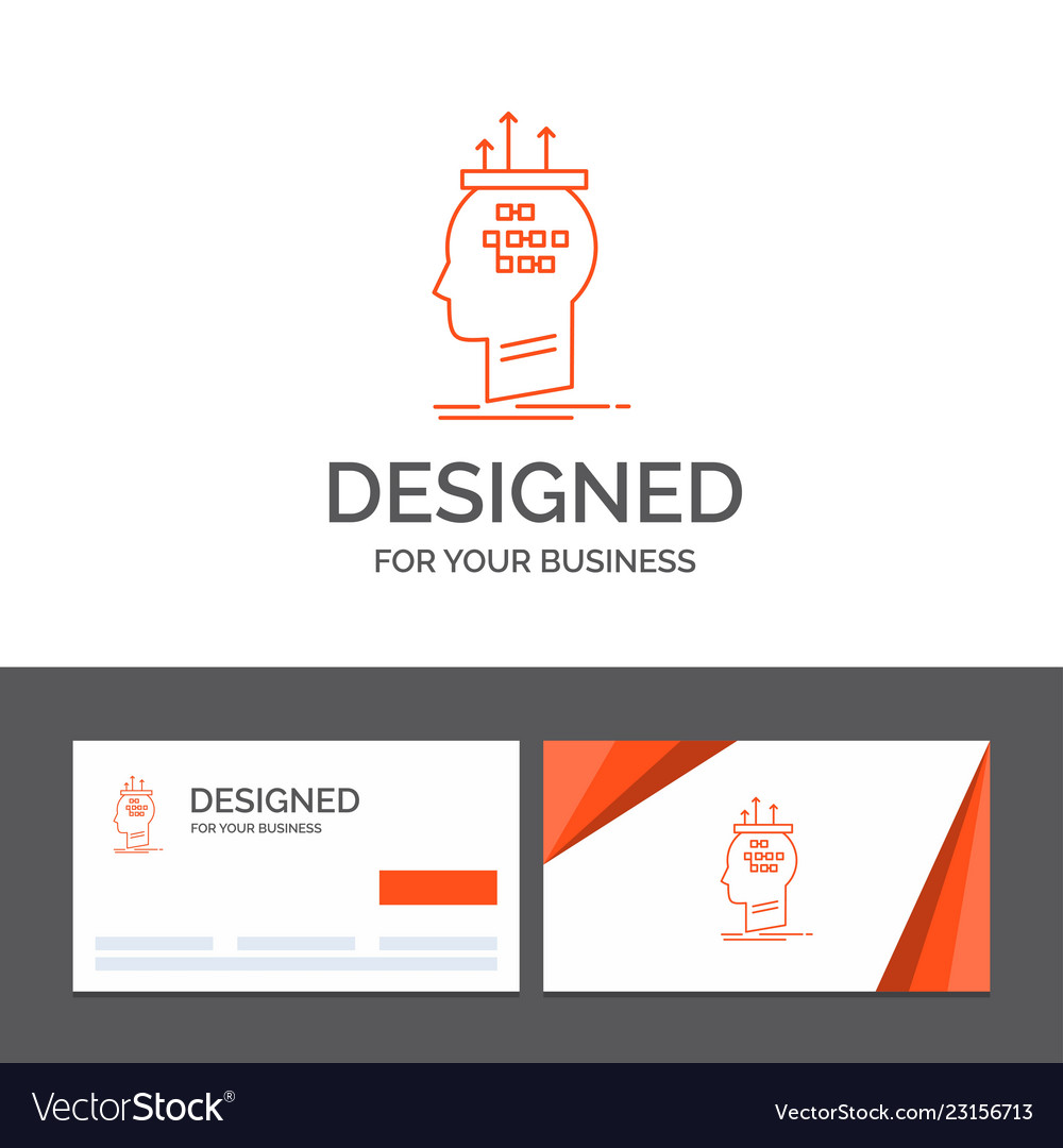 Business logo template for algorithm brain vector image Business logo template for algorithm brain