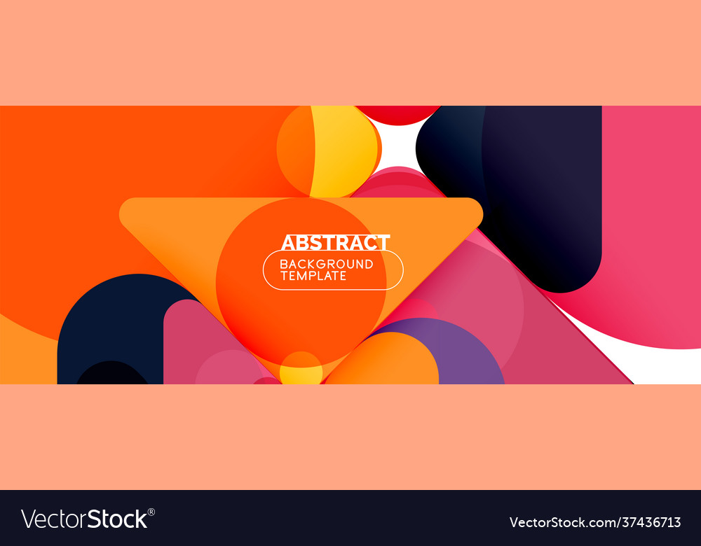 Flat geometric round shapes and dynamic lines
