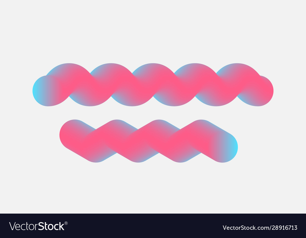 Gradient 3d shapes set isolated liquid elements o vector image Gradient 3d shapes set isolated liquid elements o