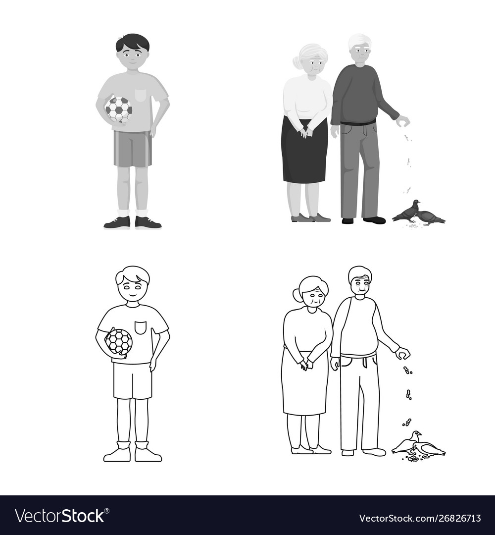 Isolated object character and avatar sign