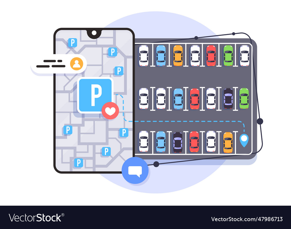 Online application for finding parking spaces