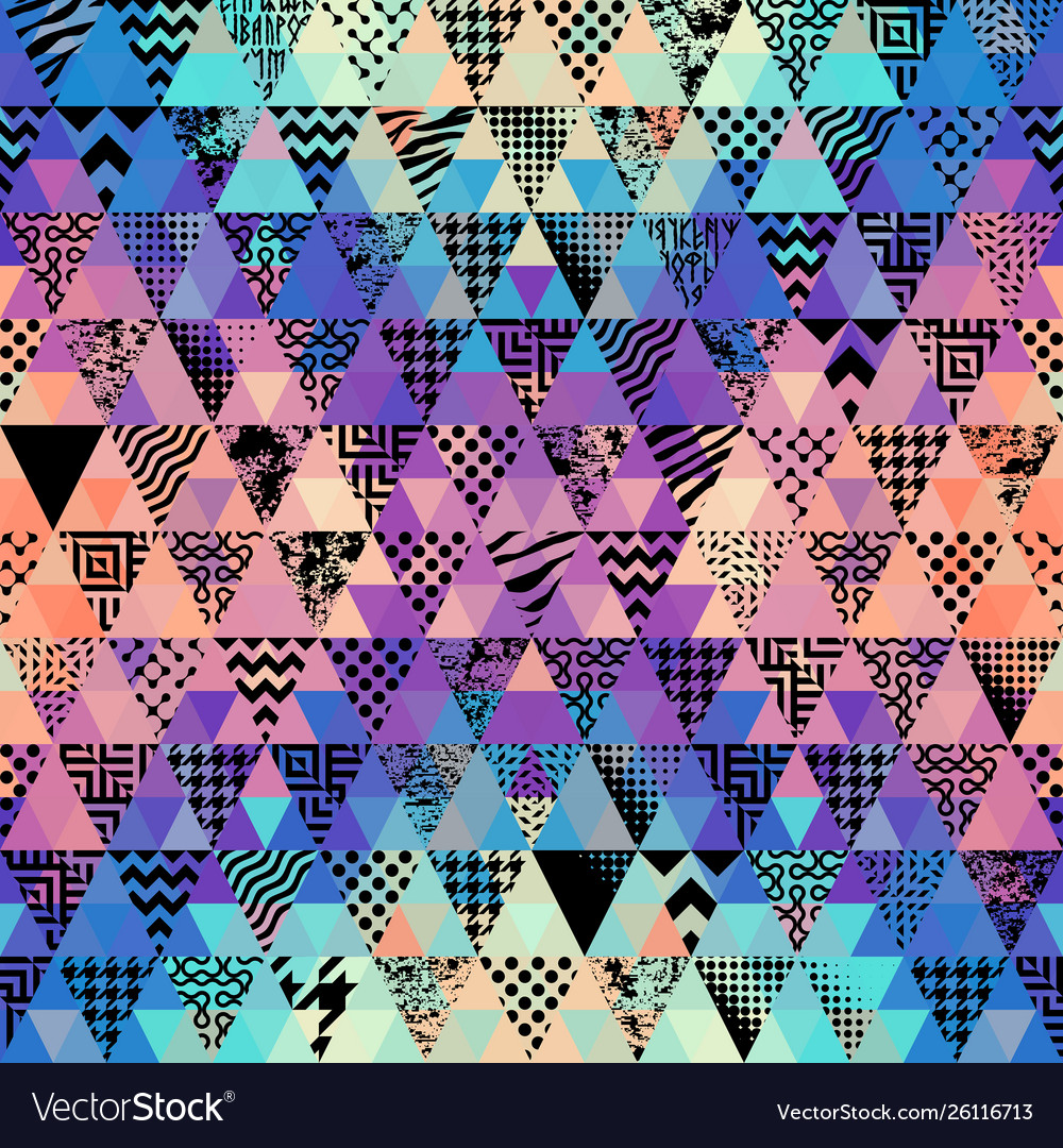 Seamless pattern background a triangles