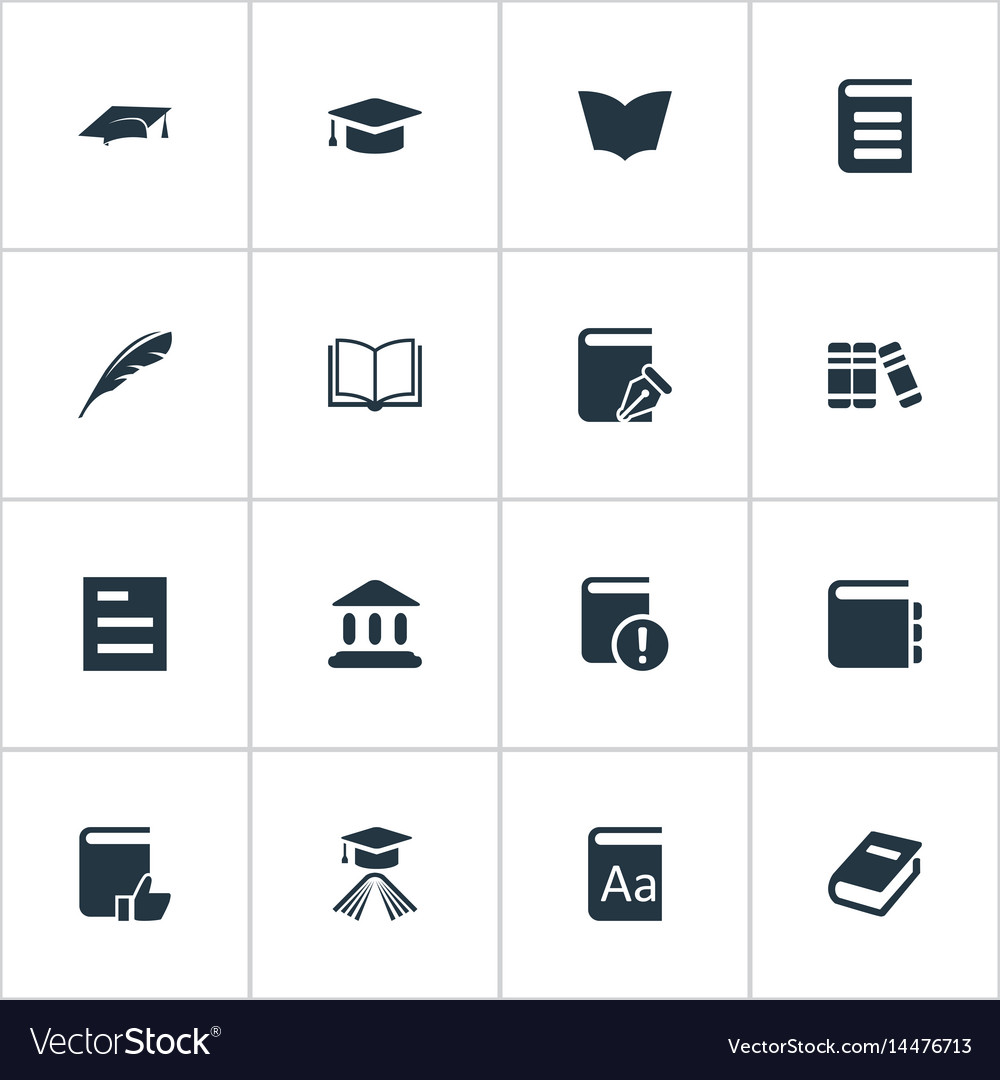 Set of simple knowledge icons