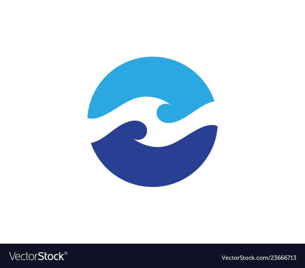 Water wave icon Royalty Free Vector Image - VectorStock