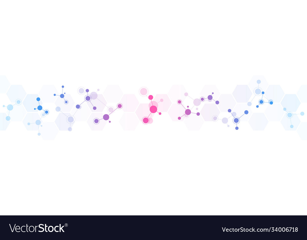 Abstract background molecular structures vector image Abstract background molecular structures