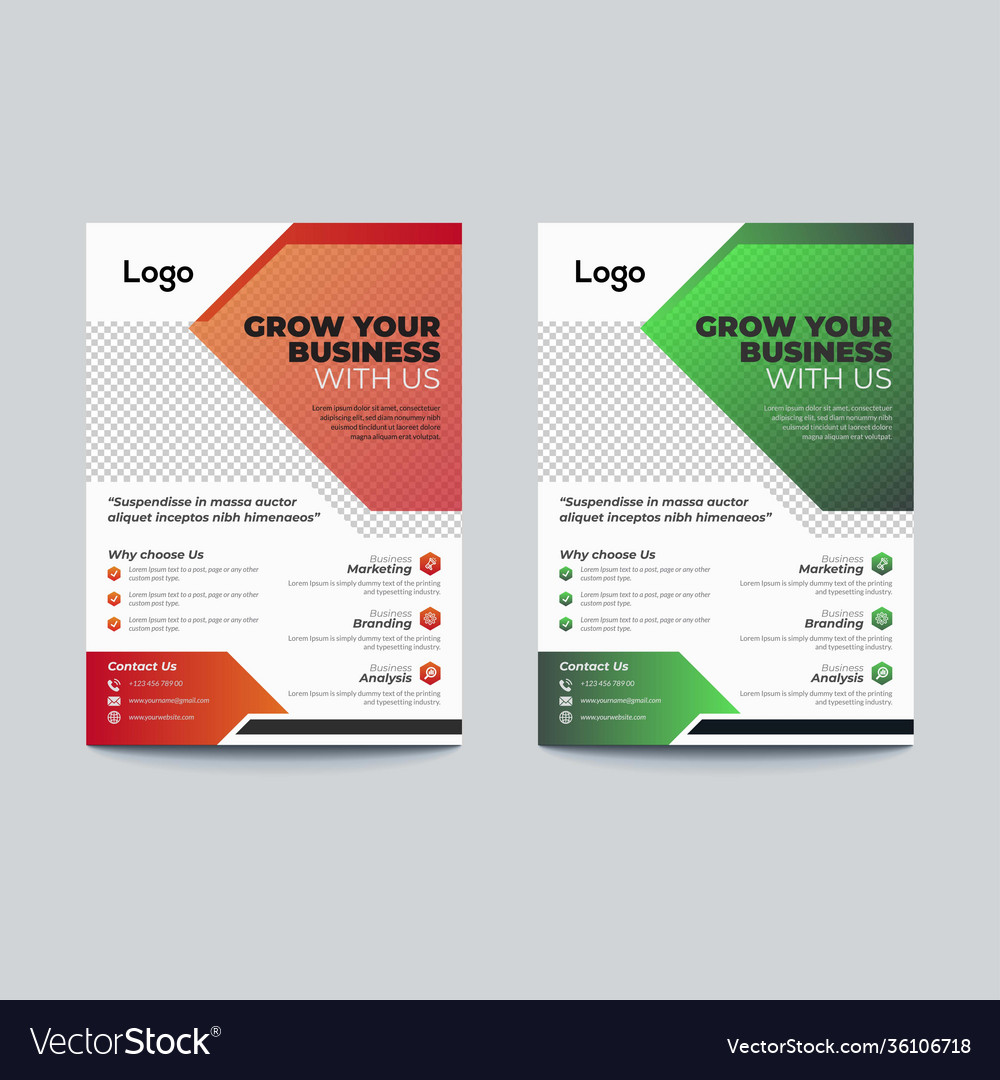 Corporate business flyer template