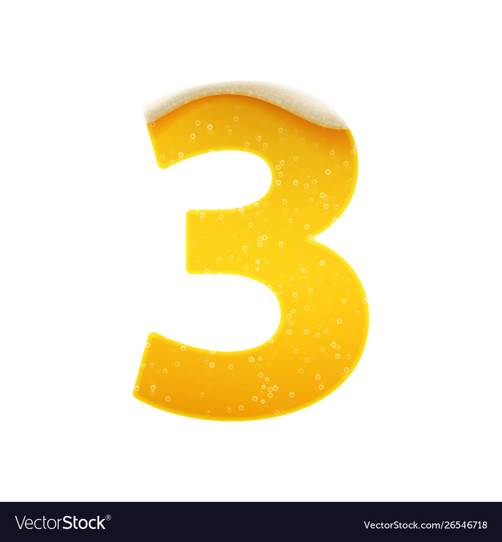 Digits for alphabet in form lemonade Royalty Free Vector