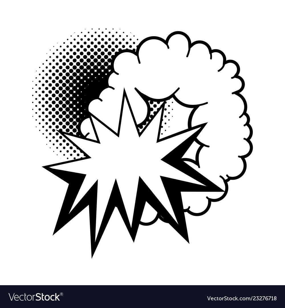 Expression pop art style Royalty Free Vector Image