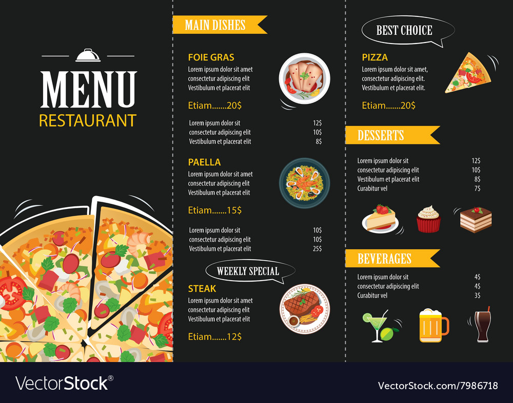 restaurant menu image