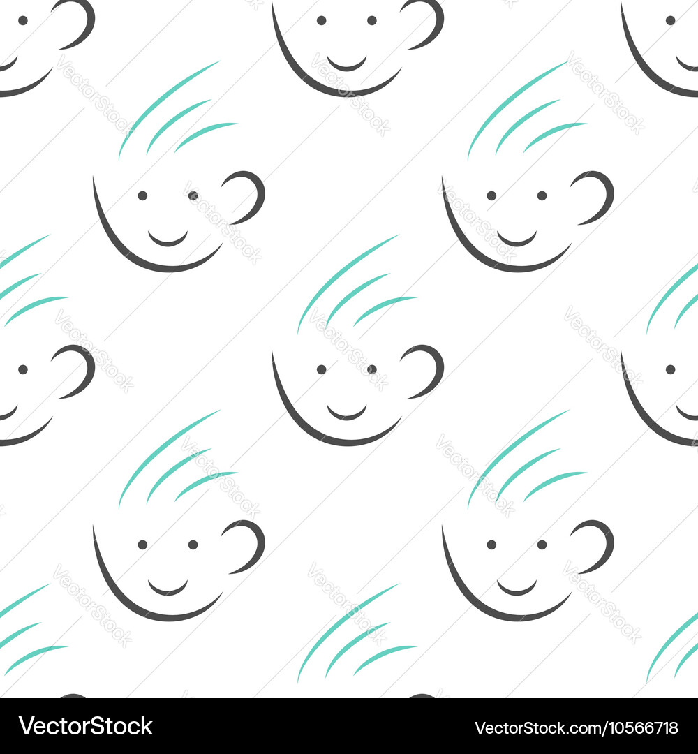 Tea cups seamless pattern Royalty Free Vector Image