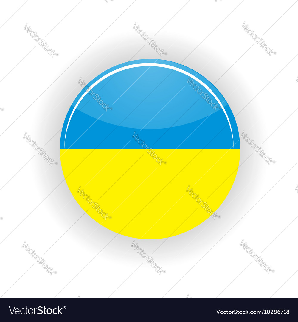 Ukraine icon circle Royalty Free Vector Image - VectorStock