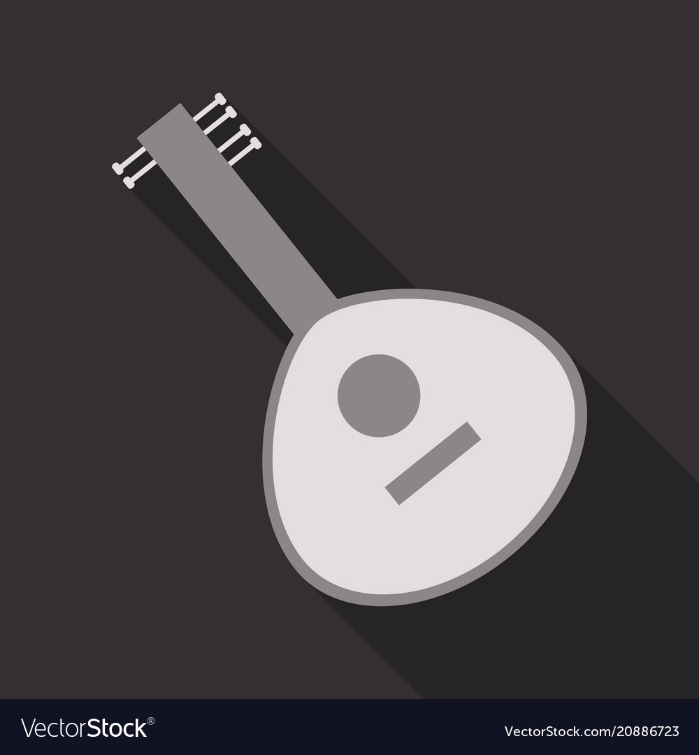 Balalaika icon flat of icon for web Royalty Free Vector
