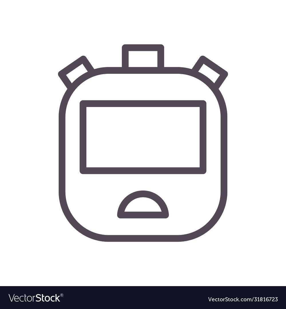Chronometer line style icon design