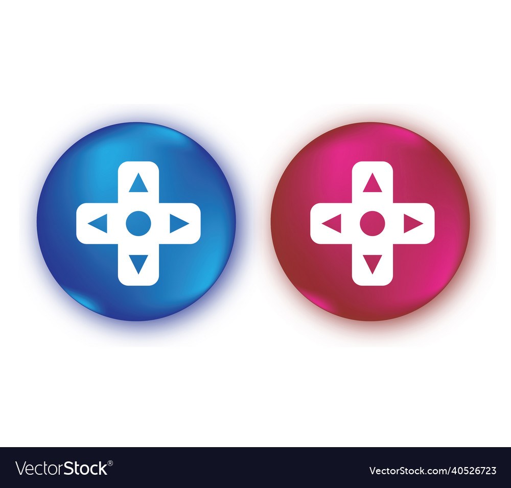 Game controller button vector image Game controller button